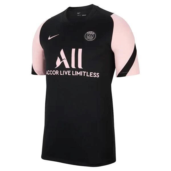 Camiseta Entrenamiento Paris Saint Germain 2021-2022 Negro Rosa